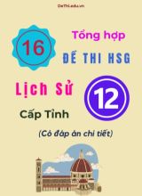 Tổng hợp 16 đề thi HSG Lịch sử Lớp 12 cấp Tỉnh (Có đáp án chi tiết)
